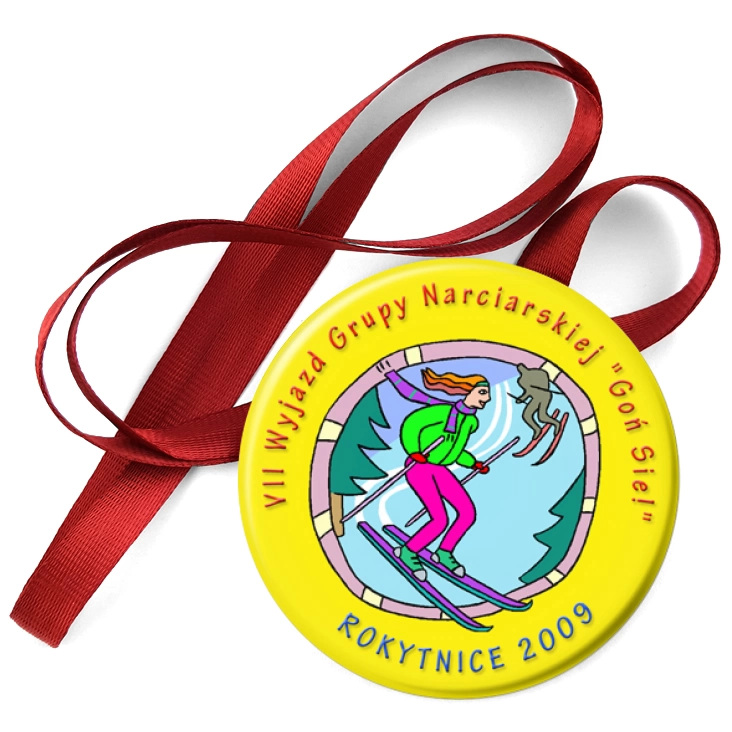 przypinka medal VII Wyjazd Grupy Narciarskiej Goń Sie!