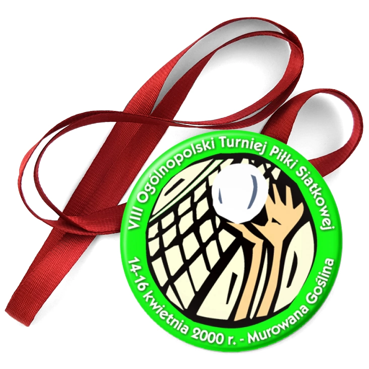 przypinka medal VIII Ogólnopolski Turniej Piłki Siatkowej