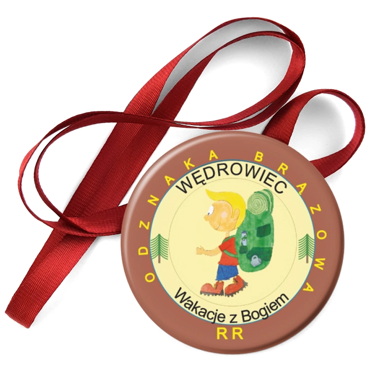 przypinka medal Wakacje z Bogiem - Wędrowiec