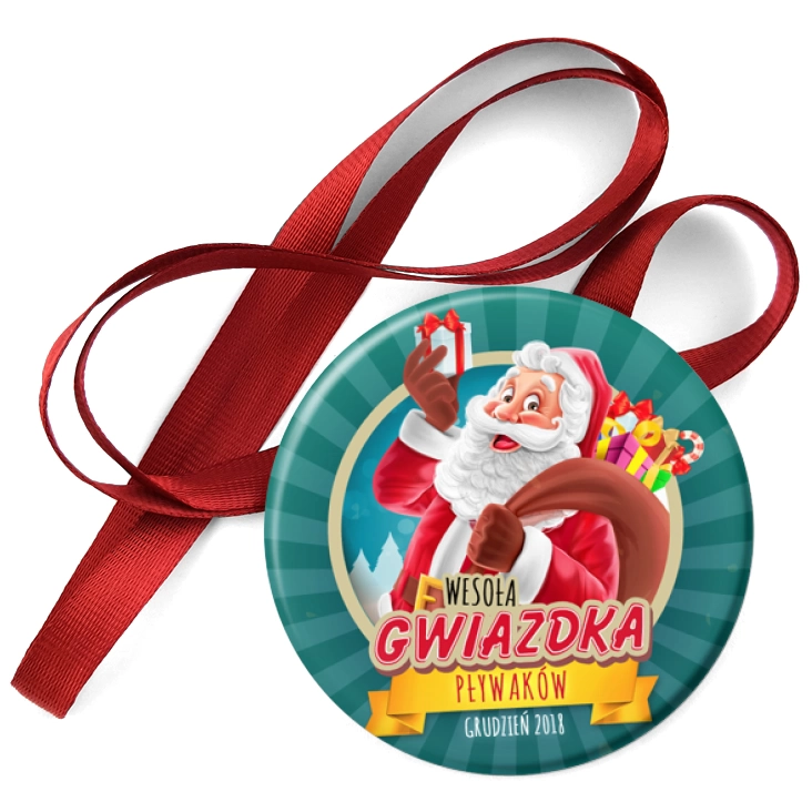 przypinka medal Wesoła Gwiazdka Pływaków 2018