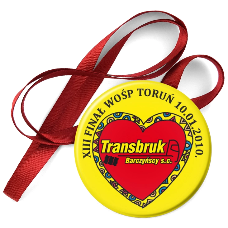 przypinka medal WOŚP 2010 Transbruk