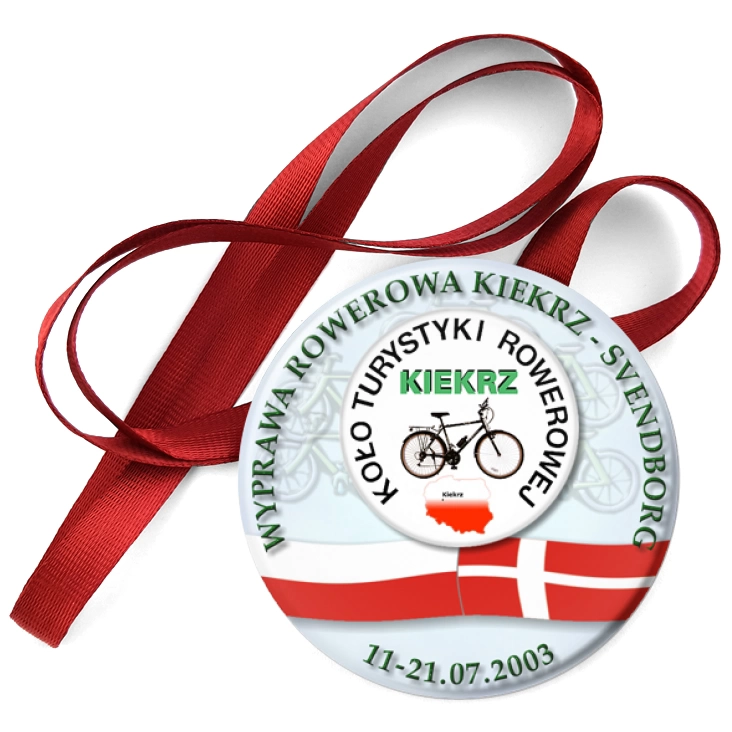 przypinka medal Wyprawa Rowerowa Kiekrz - Svendborg