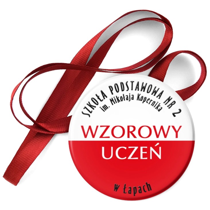 przypinka medal Wzorowy Uczeń