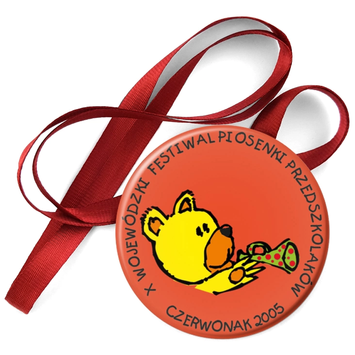 przypinka medal X Wojewódzki Festiwal Piosenki Przedszkolaków