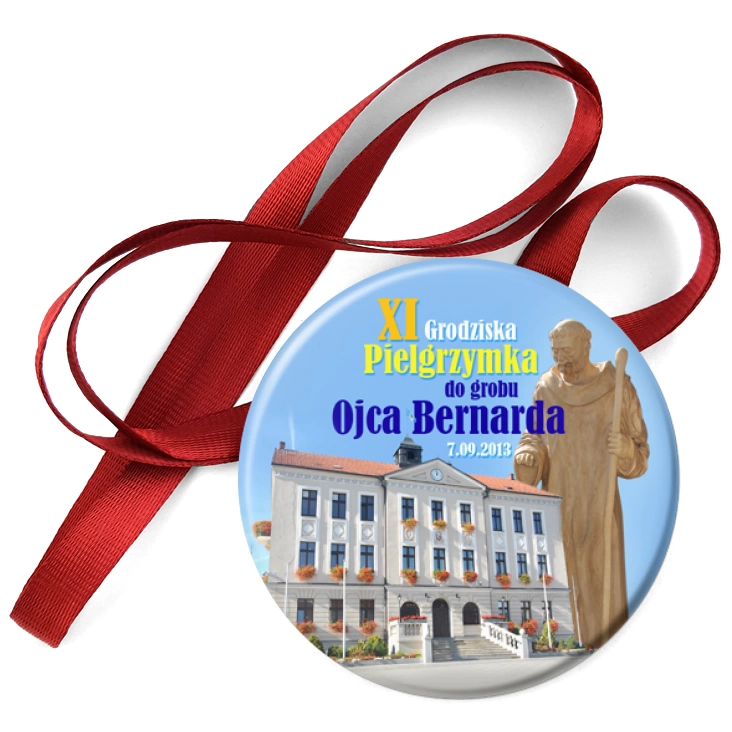 przypinka medal XI Grodziska Pielgrzymka do grobu Ojca Bernarda