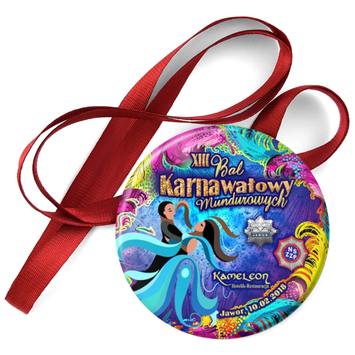 przypinka medal XIII Bal Karnawałowy Mundurowych