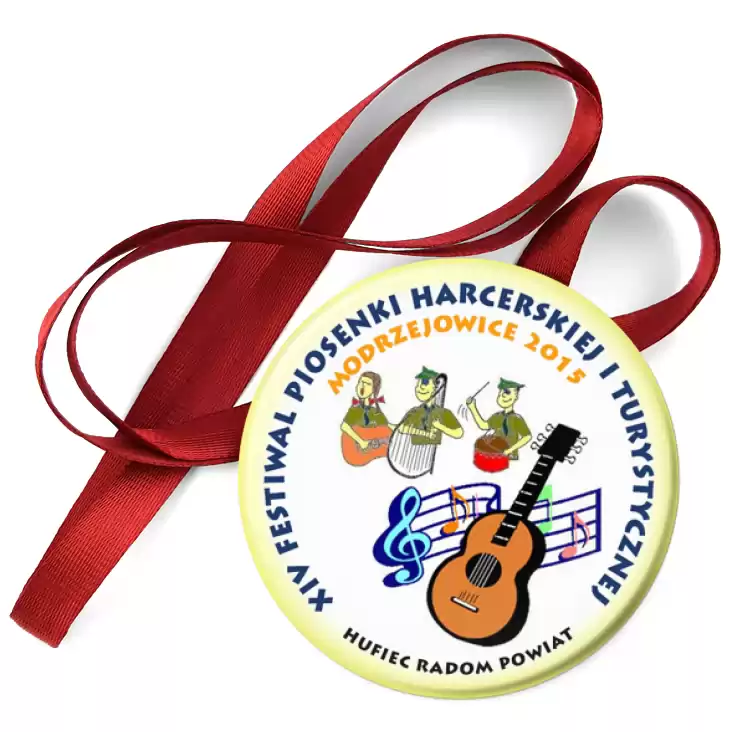 przypinka medal XIV Festiwal Piosenki Harcerskiej i Turystycznej