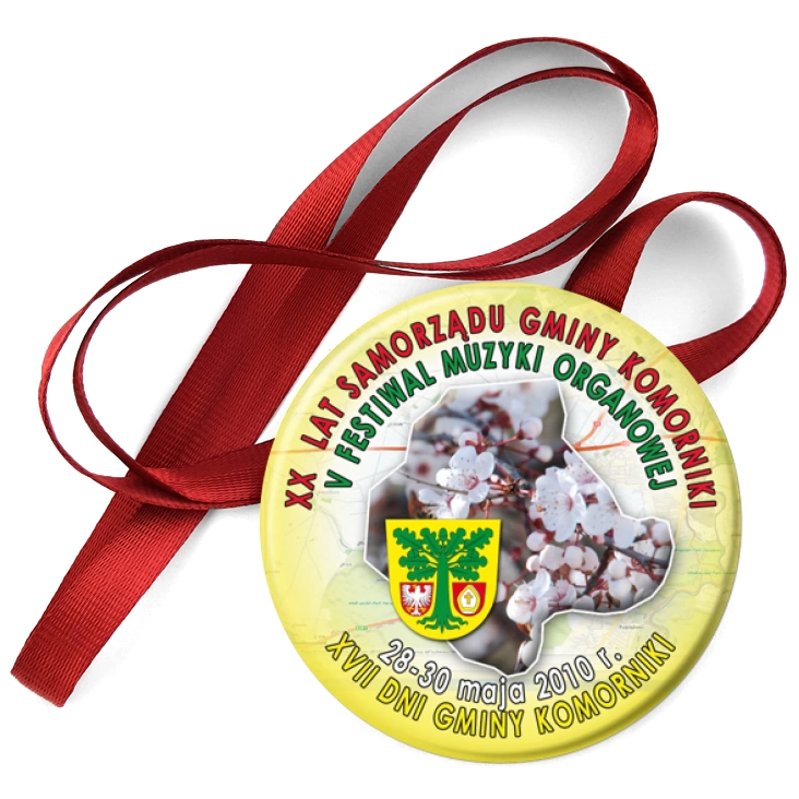 przypinka medal XVII Dni Gminy Komorniki