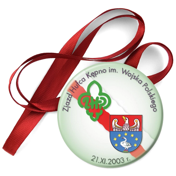 przypinka medal Zjazd Hufca Kępno im. Wojska Polskiego