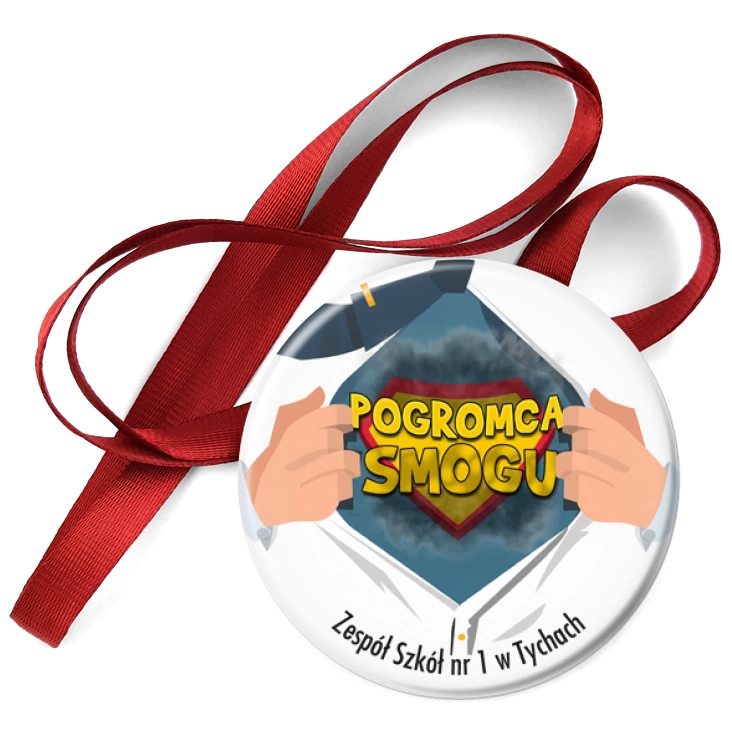 przypinka medal Pogromca Smogu Zespół Szkół w Tychach
