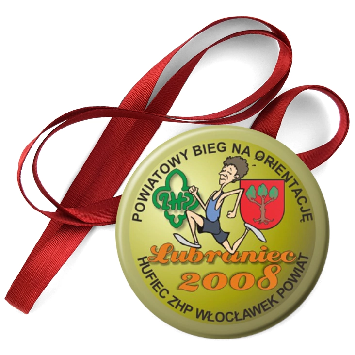 przypinka medal Powiatowy Bieg na Orientację