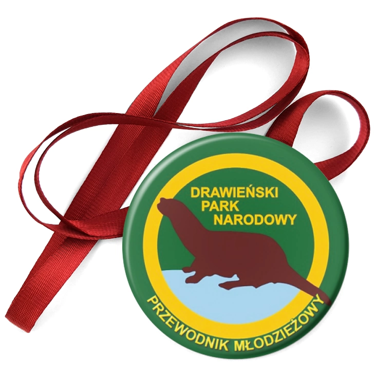 przypinka medal Przewodnik Młodzieżowy w Drawieńskim Parku Narodowym