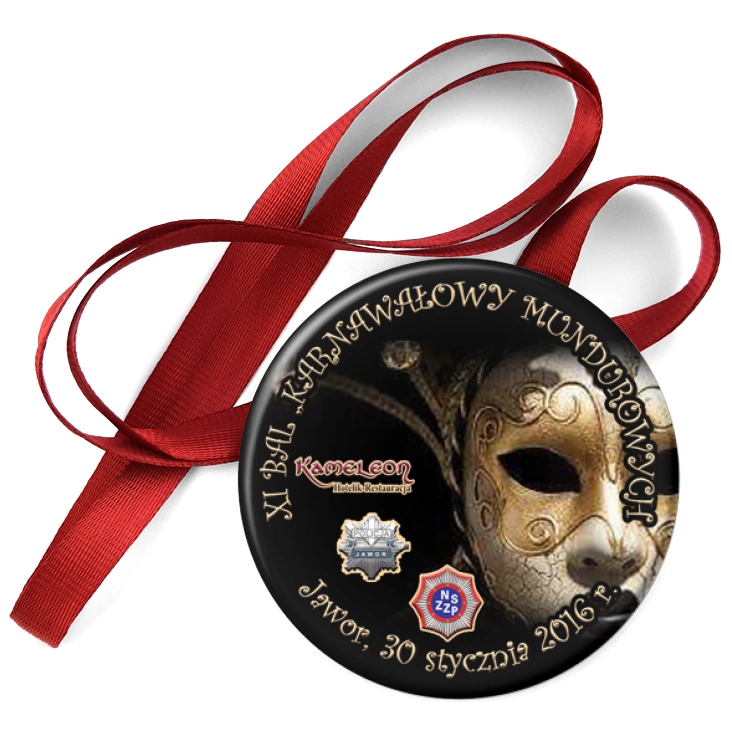 przypinka medal 11 Bal Karnawałowy Mundurowych