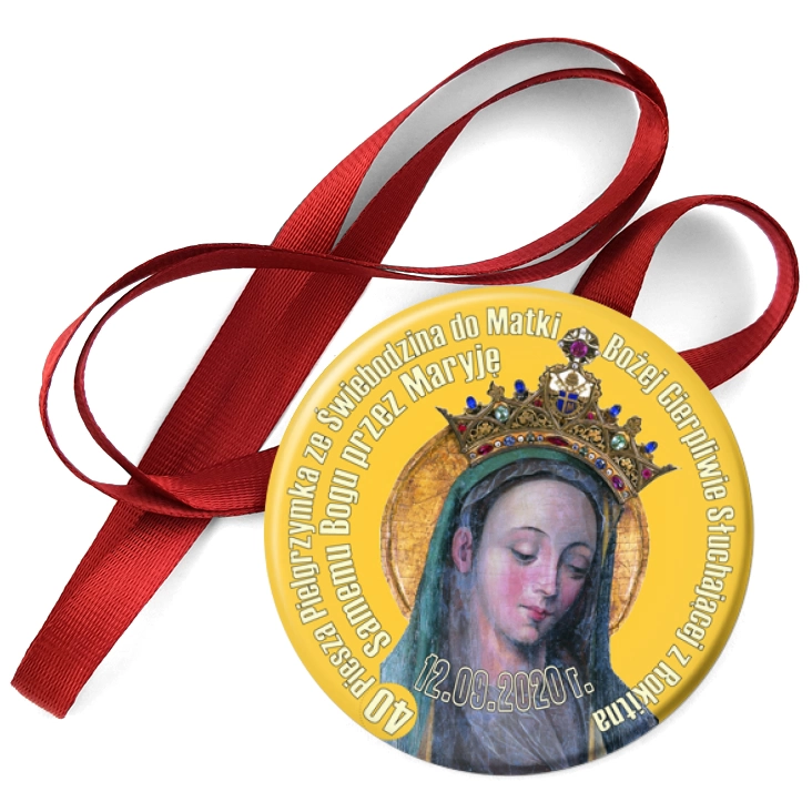 przypinka medal 40. piesza pielgrzymka ze Świebodzina