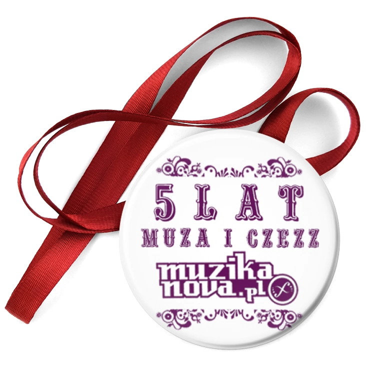 przypinka medal 5 lat Muzikanova.pl
