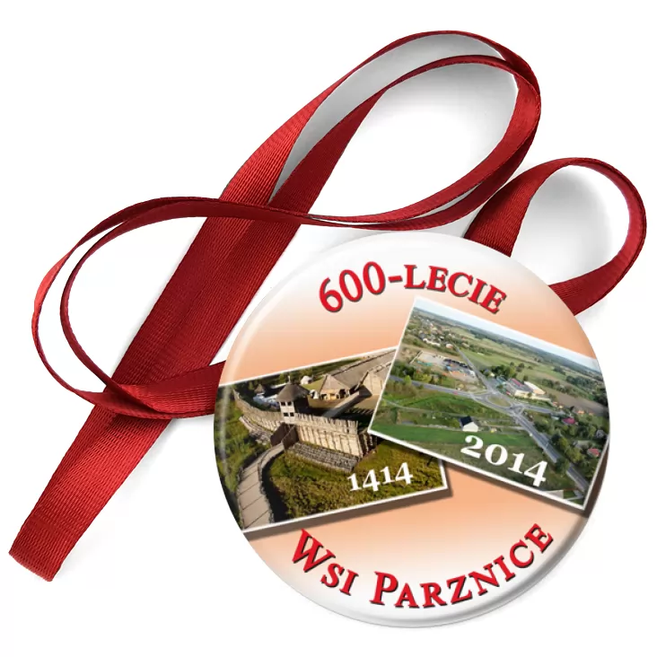 przypinka medal 600-lecie Wsi Parznice
