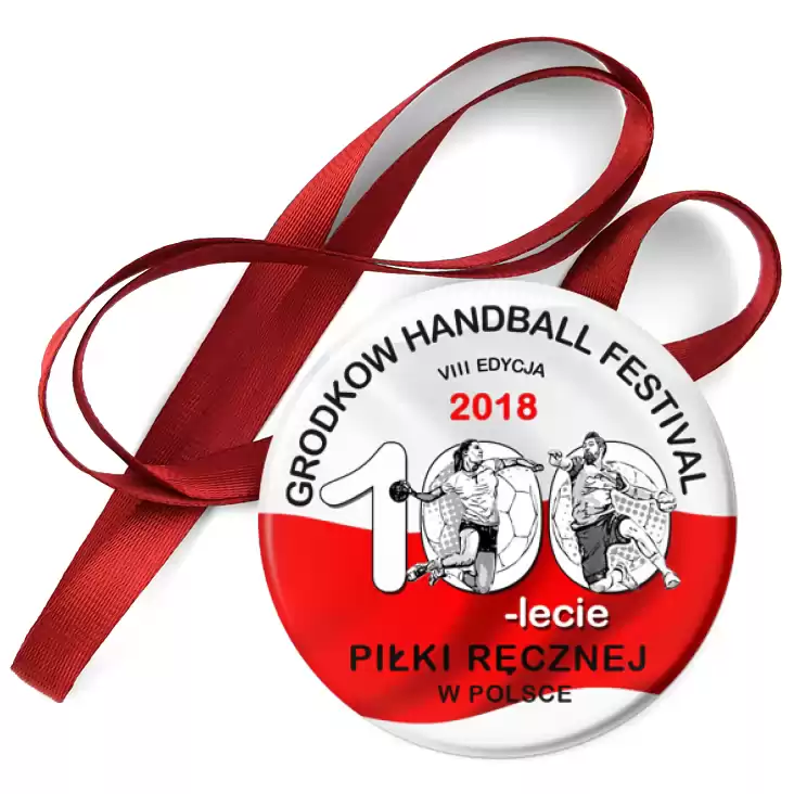 przypinka medal 8 Grodkow Handball Festival
