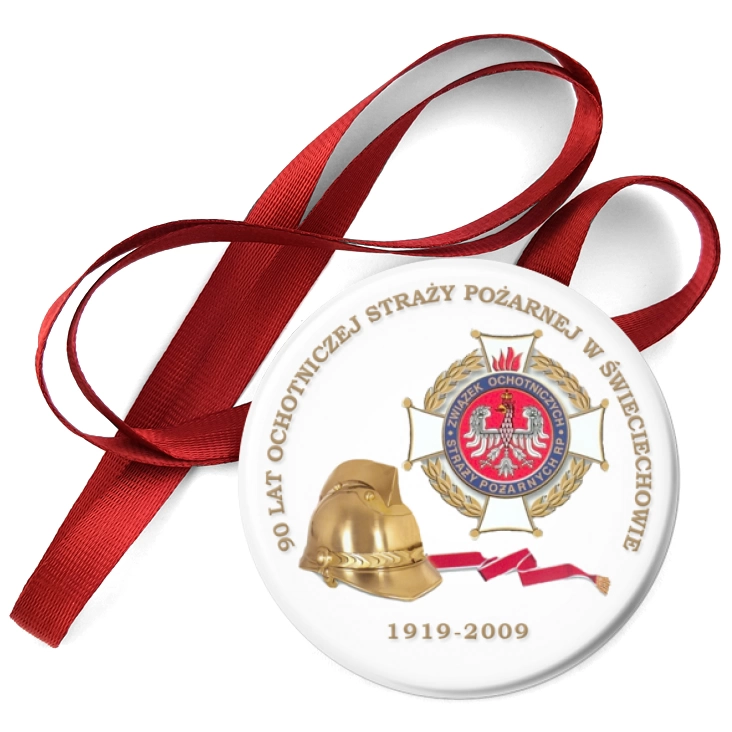 przypinka medal 90 lat OSP w Świeciechowie