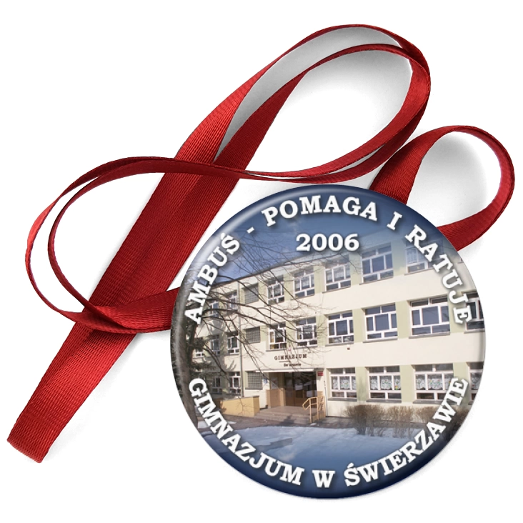 przypinka medal Ambuś - pomaga i ratuje