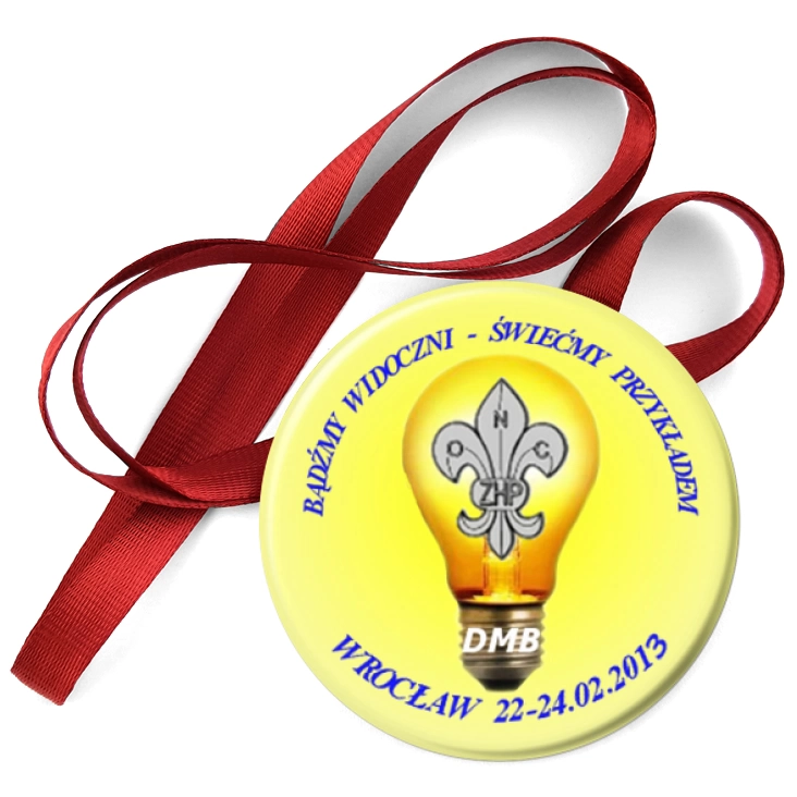 przypinka medal Bądźmy widoczni - świećmy przykładem