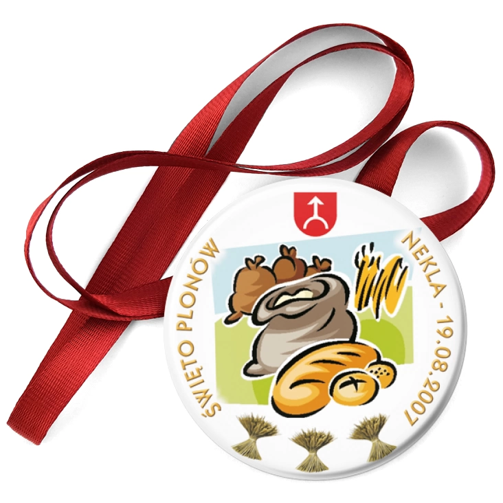 przypinka medal Dożynki Gminne Nekla 2007