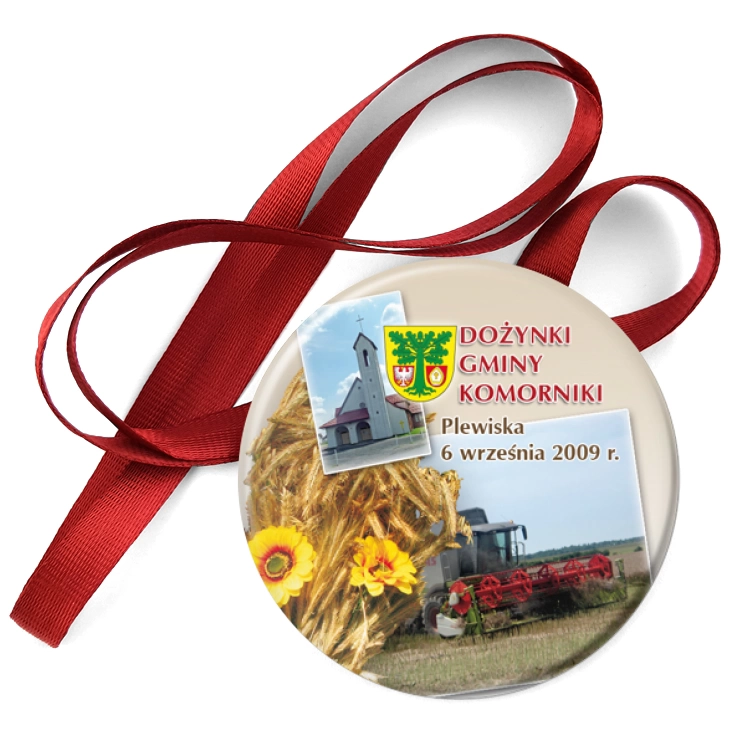 przypinka medal Dożynki Gminy Komorniki 2009