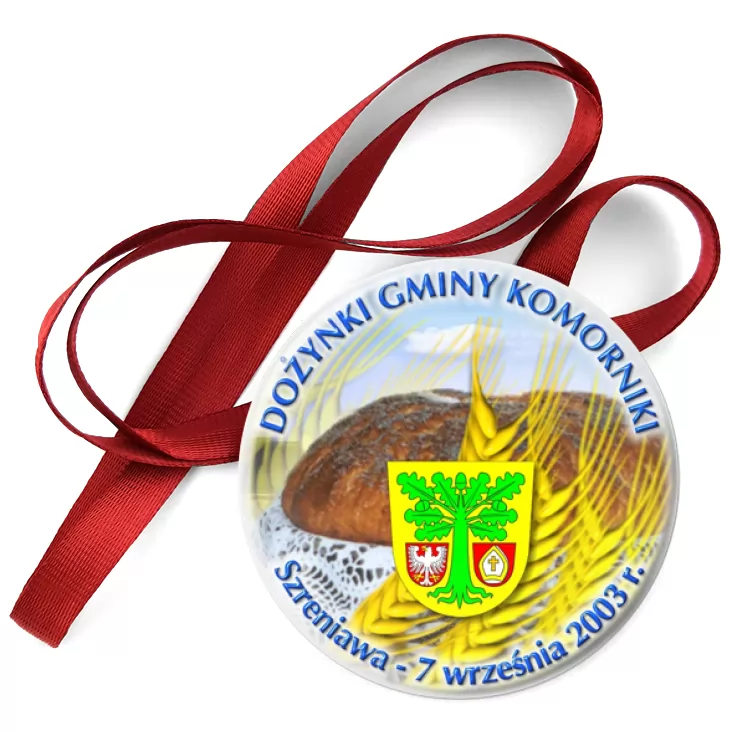 przypinka medal Dożynki Gminy Komorniki 2003