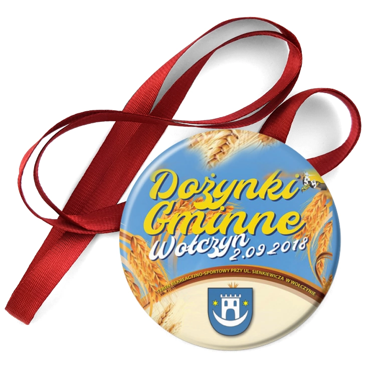 przypinka medal Dożynki - Wołczyn