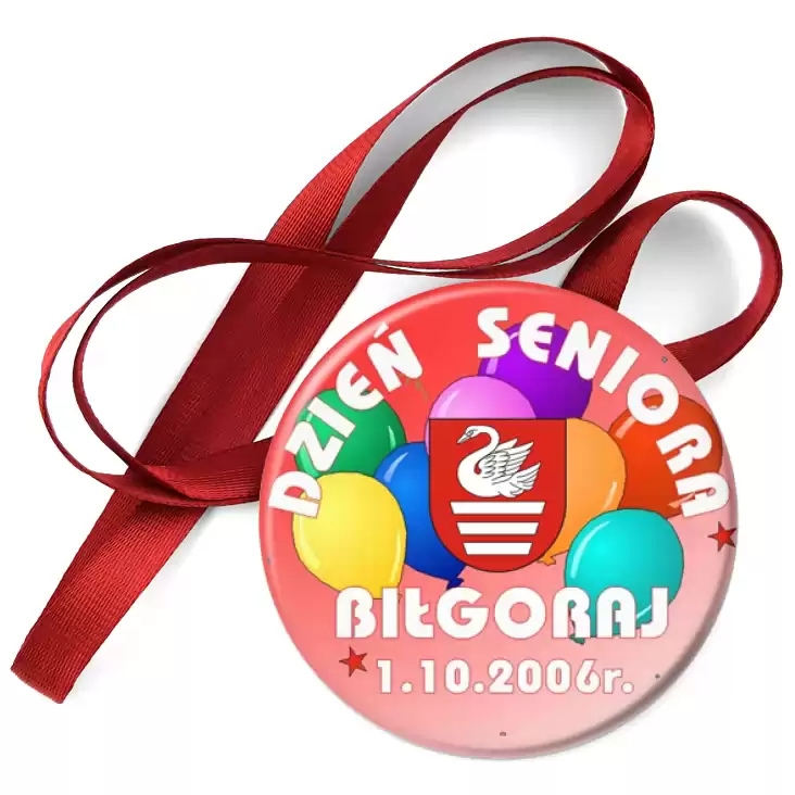 przypinka medal Dzień Seniora  Biłgoraj