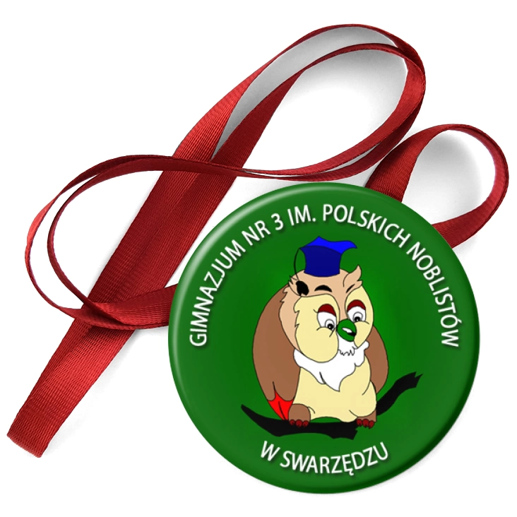 przypinka medal Gimnazjum nr 3 w Swarzędzu
