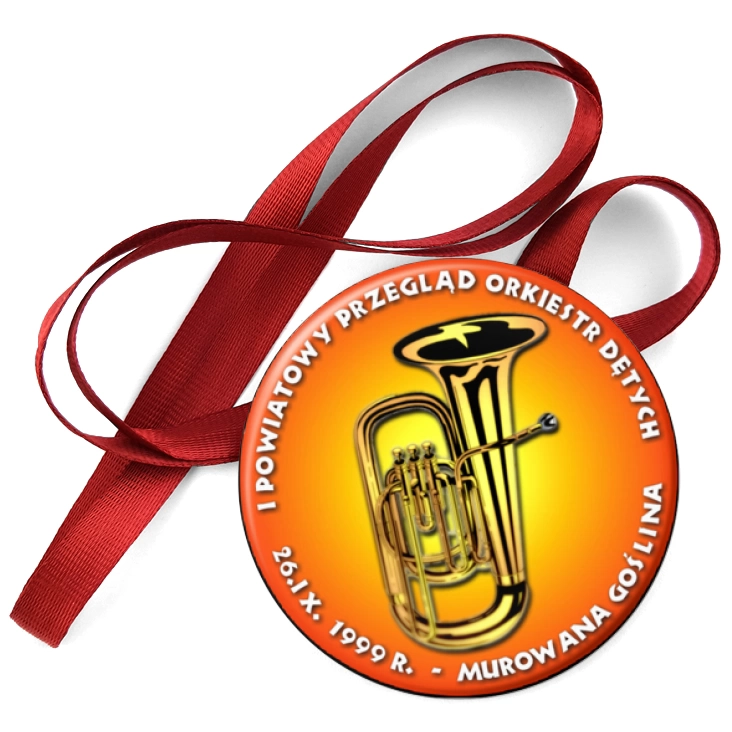 przypinka medal I Powiatowy Przegląd Orkiestr Dętych