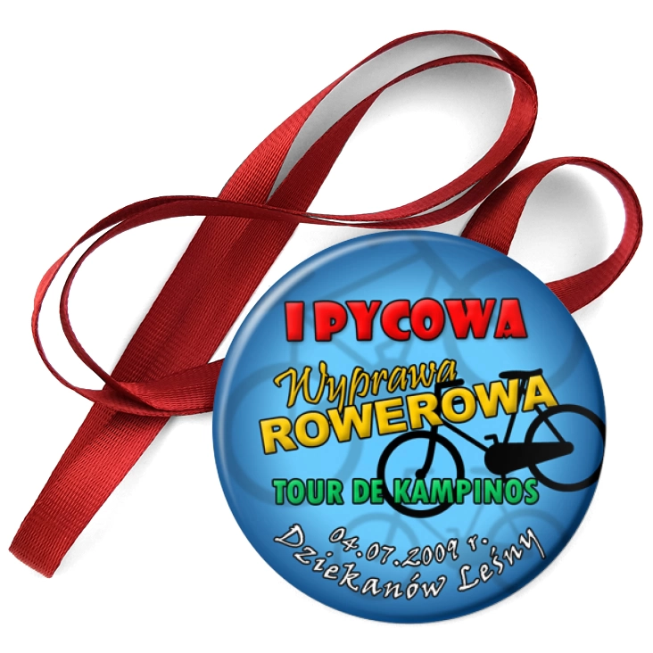 przypinka medal I Pycowa Wyprawa Rowerowa