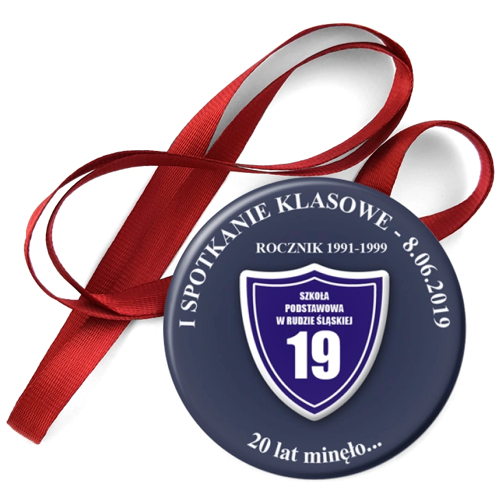 przypinka medal I spotkanie klasowe