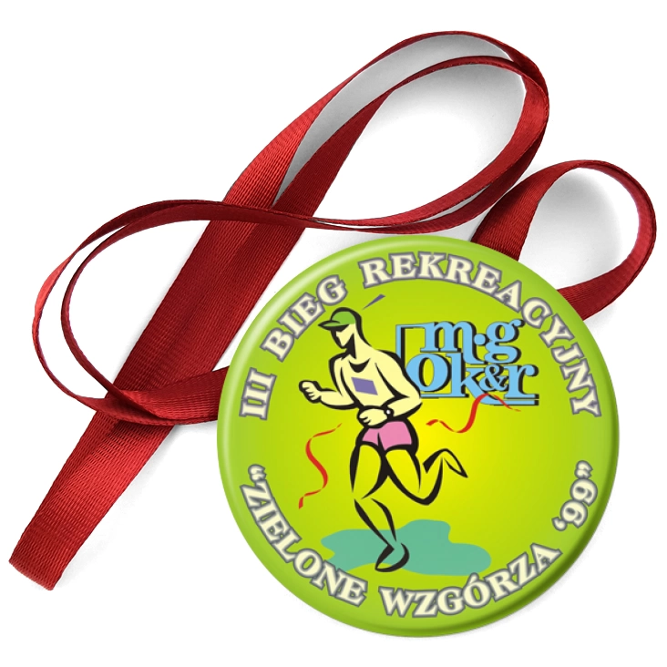 przypinka medal II Bieg Rekreacyjny Zielone Wzgórza 99