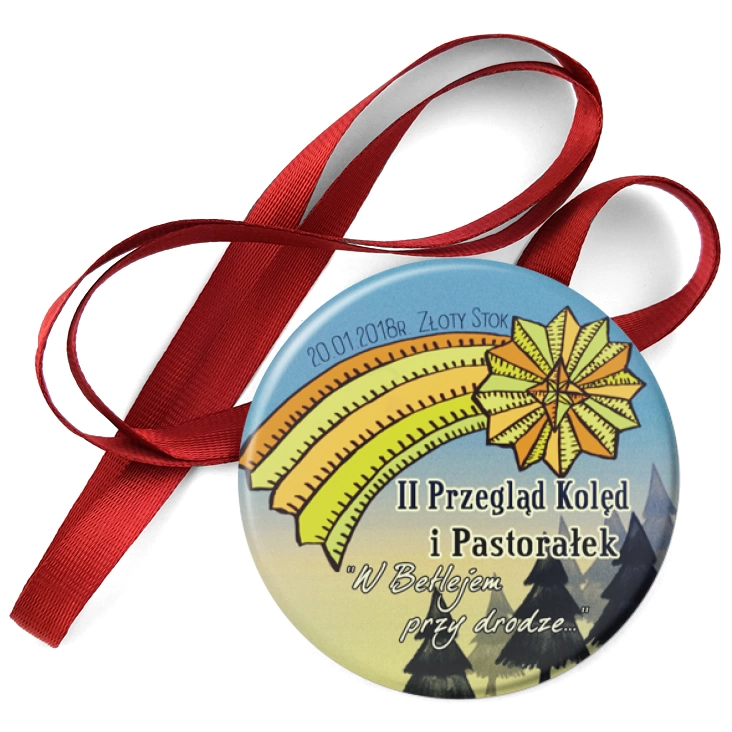 przypinka medal II Przegląd Kolęd i Pastorałek