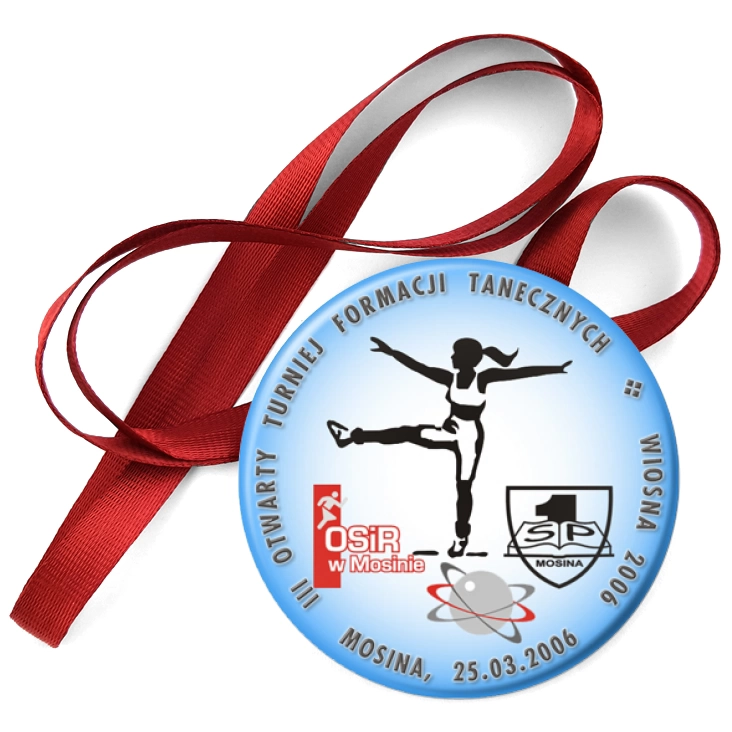 przypinka medal III Otwarty Turniej Formacji Tanecznych