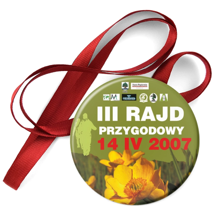 przypinka medal III Rajd Przygodowy