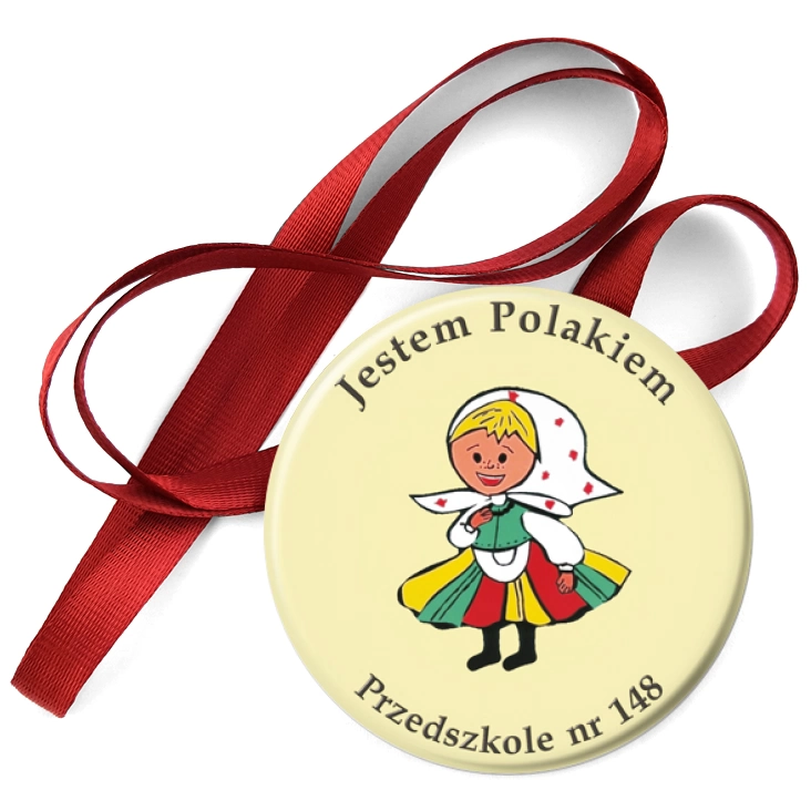 przypinka medal Jestem Polakiem - Przedszkole nr 148