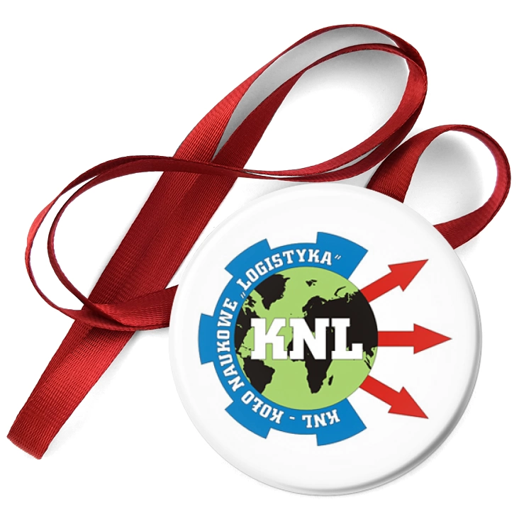 przypinka medal Koło Naukowe Logistyka