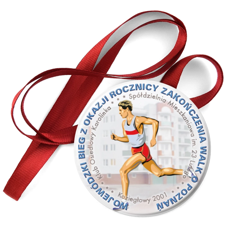 przypinka medal Koziegłowy 2001