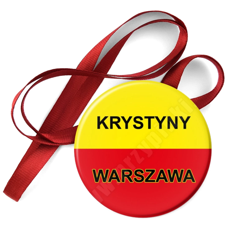 przypinka medal Krystyny