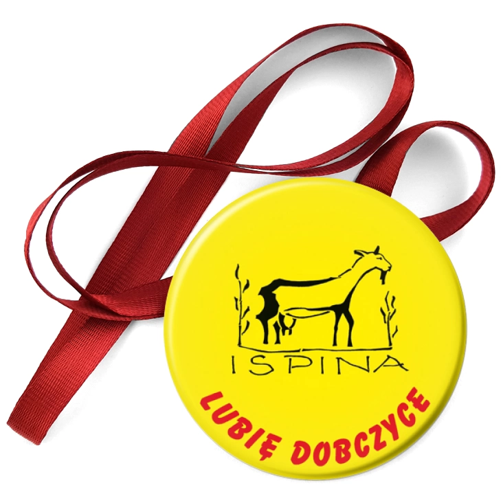 przypinka medal Lubię Dobczyce - Stowarzyszenie ISPINA