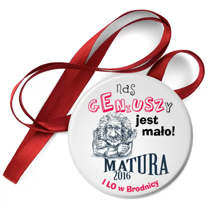 przypinka medal Matura - I LO w Brodnicy