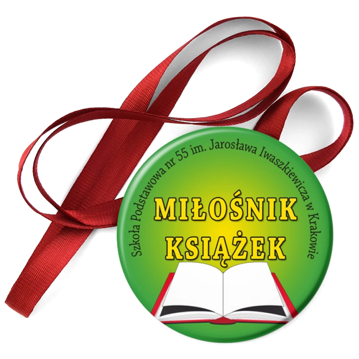 przypinka medal Miłośnik książek