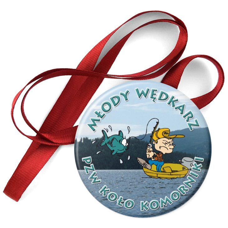 przypinka medal Młody Wędkarz