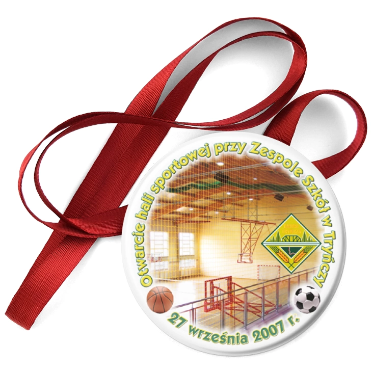 przypinka medal Otwarcie Hali Sportowej w Tryńczy