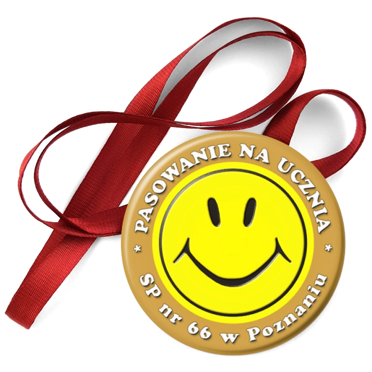 przypinka medal Pasowanie SP66 Poznaniu