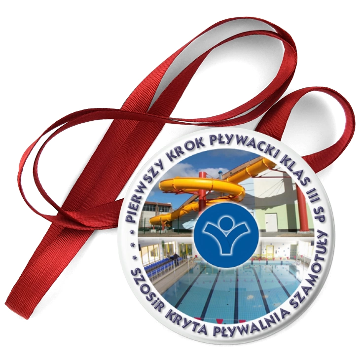 przypinka medal Pierwszy Krok Pływacki Klas III SP w Szamotułach