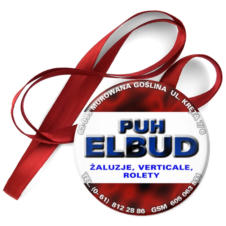 przypinka medal PUH ELBUD