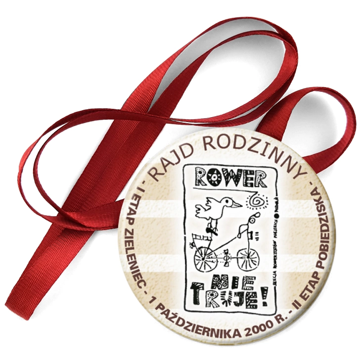 przypinka medal Rajd Rodzinny - Rower Nie Truje!